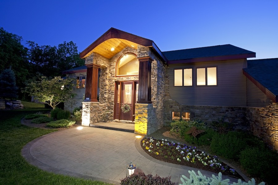 Turning on outside lights in the evening can make your home feel safer.